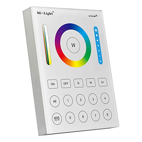 LIGHTEU®, Miboxer Milight 8 Zonen Smart Panel Fernbedienung, kompatibel mit Lampen der Miboxer RGBCCT Serie und LED Streifen Controllern, B8 von lighteu