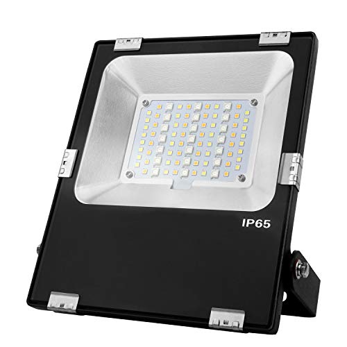 lighteu®, Miboxer 30W AC100~240V Flutlicht RGBCCT und Farbtemperatur einstellbar WiFi LED Gartenrasenleuchte LED, IP66 wasserdicht ohne Stecker futt03 von lighteu