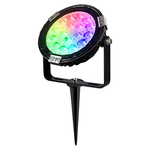 LIGHTEU®, Milight Miboxer 9W RGBCCT Garten LED Licht (untergeordnete Lampe) DC24V IP65 wasserdicht, muss mit SYS-T1 oder SYSPT1 (separat erhältlich) Rasen LED Scheinwerfer zusammenarbeiten, SYS-RC1 von lighteu