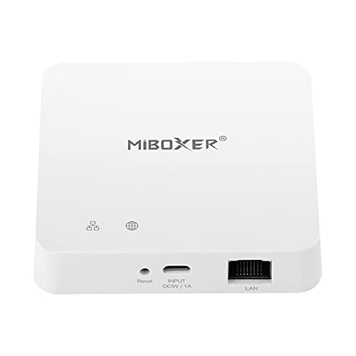 LIGHTEU®, Milight Miboxer Zigbee3.0 Gateway kompatibel mit allen Zigbee 3.0 Produkten, unterstützt APP und Sprachsteuerung, ZB-Box2 von lighteu