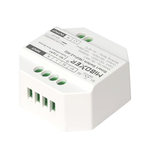 LIGHTEU, Miboxer Smart Switch – Intelligenter Schalter mit WiFi & 2,4G RF (10A), WL-SW1 von lighteu