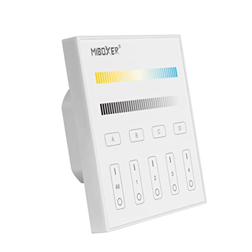 LIGHTEU, Milight Miboxer DALI Farbtemperatur-Touch mit LED-Anzeigefeld DP2S (DT8) von lighteu