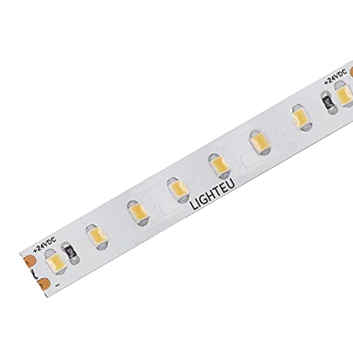 lighteu®, 24V 112 LED/m LED Streifen LED Lichtbänder Goldgelb 1800 K 14W/m, 1260 Lumen/m, CRI> 90, 2835 SMD, hohe Dichte, Breite 10 mm, ultrahelle, flexible Lichterketten, IP20, 5 m von lighteu