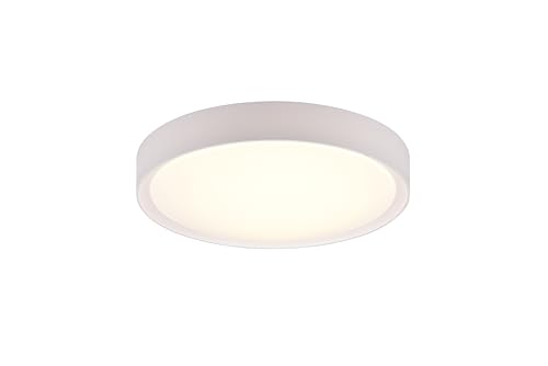 lightling Clemens LED Deckenleuchte Rahmen Kunststoff weiß, Badleuchte IP44, Abdeckung Acryl weiß, 18 Watt, Durchmesser: 33 cm, Höhe: 9 cm lightling Clemens LED Deckenleuchte Rahmen Kunststoff weiß, Badleuchte IP44, Abdeckung Acryl weiß, 18 Watt, Durchmesser: 33 cm, Höhe: 9 cm von lightling