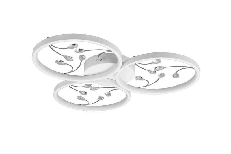 lightling LED Deckenleuchte Groover, LED fest integriert, neutralweiß, dimmbar, gläserne Elemente von lightling