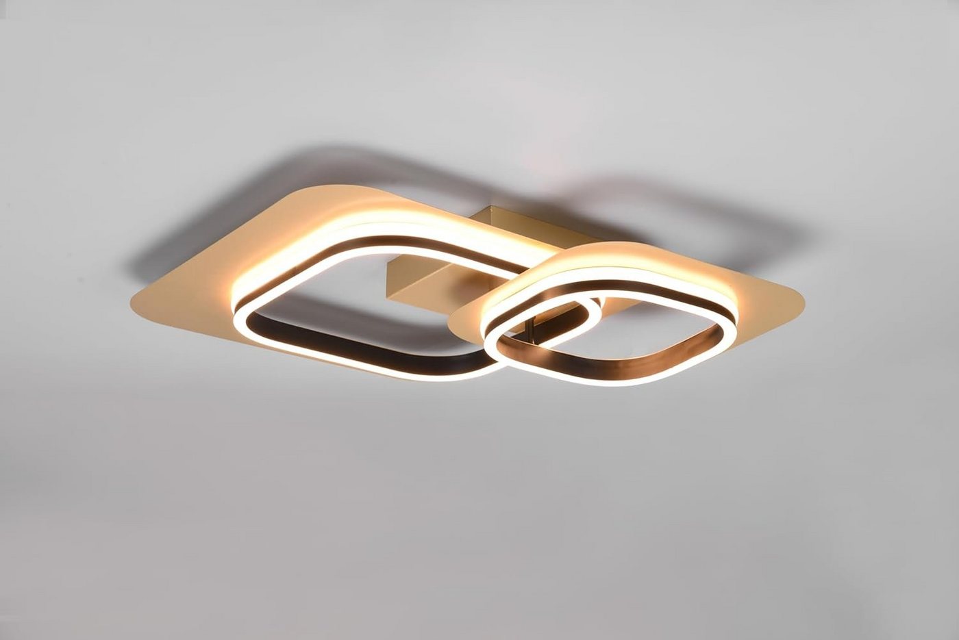 lightling LED Deckenleuchte Hugo, LED fest integriert, warmweiß, dimmbar von lightling
