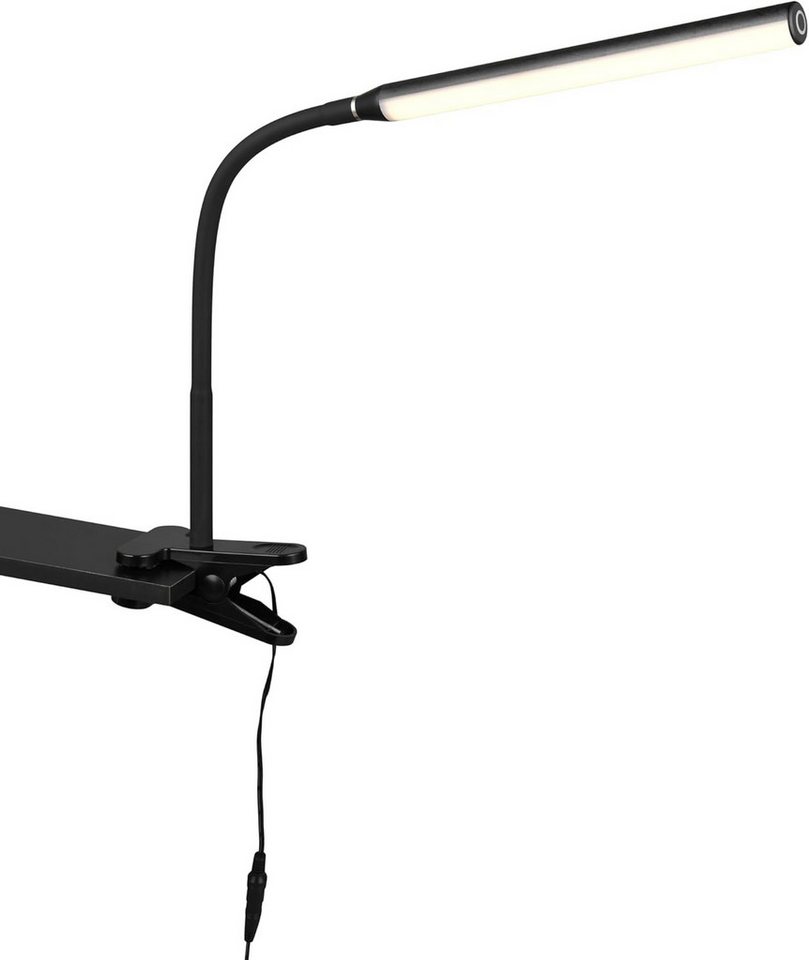 lightling LED Klemmtischleuchte Nella, LED fest integriert, Tageslichtweiß, Warmweiß, Lichtfarbe einstellbar, flexibel, Sensordimmer, Touch, schwarz matt lightling LED Klemmtischleuchte Nella, LED fest integriert, Tageslichtweiß, Warmweiß, Lichtfarbe einstellbar, flexibel, Sensordimmer, Touch, schwarz matt von lightling