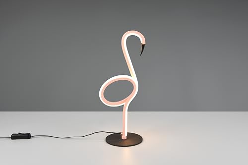 lightling LED Tischlampe Inga, Flamingo-Design, mit Schnurschalter, IP20 Indoor, Breite 14 cm, Höhe 35 cm, pink von lightling