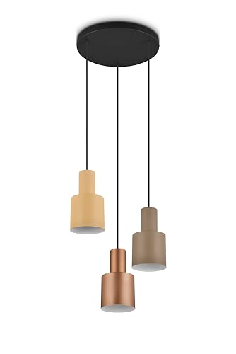 lightling Modern Pendellampe Guido 3-flammig, mehrere Schirmfarben, Höhe anpassbar, exkl. 3 x E27 max. 40W, Metall, Ø 37 cm, Höhe 150 cm lightling Modern Pendellampe Guido 3-flammig, mehrere Schirmfarben, Höhe anpassbar, exkl. 3 x E27 max. 40W, Metall, Ø 37 cm, Höhe 150 cm von lightling