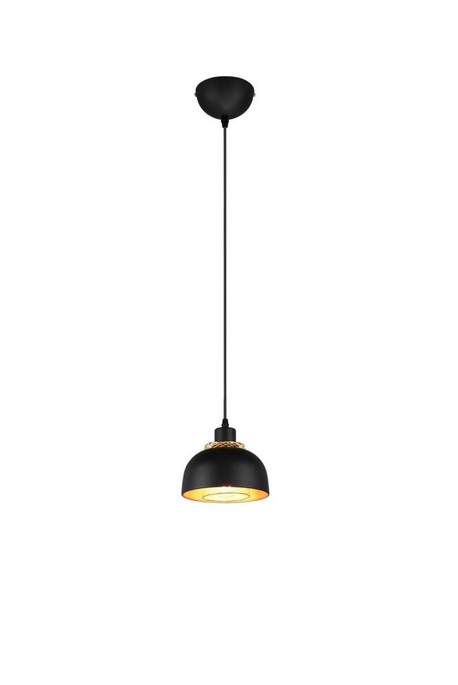 lightling Pendelleuchte Pancho, ohne Leuchtmittel, moderne Pendellampe mit Innenschirm in Goldoptik von lightling