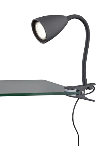 lightling Sandra Klemmleuchte, Flexarm verstellbar, mit Schnurschalter, IP20 Indoor, exkl. 1 x GU10 max. 10W, Ø 7 cm, Höhe 20 cm, Metall, schwarz matt lightling Sandra Klemmleuchte, Flexarm verstellbar, mit Schnurschalter, IP20 Indoor, exkl. 1 x GU10 max. 10W, Ø 7 cm, Höhe 20 cm, Metall, schwarz matt von lightling