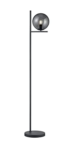lightling Stehleuchte Paula, anthrazit matt metall, Rauchglas, exkl. 1 x E14 max. 28 Watt, Durchmesser: 25 cm, Höhe: 150 cm von lightling