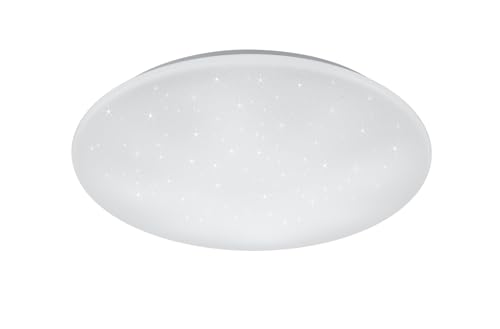 lightling modern Deckenleuchte Lutz Sternenlicht mit Glitzereffekt, dimmbar 27W LED, Kunststoff ø 60 cm, Höhe 12 cm von lightling