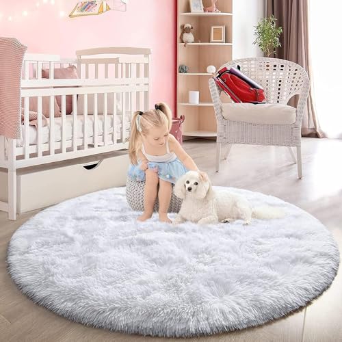 lightlux Shaggy Hochflor Teppich für Wohnzimmer Langflor Teppich Hochwertig Hohe Pflegeleicht Fadendichte Wasser Indoor Bodenmatte für Spielzimmer und Kinderzimmer von lightlux