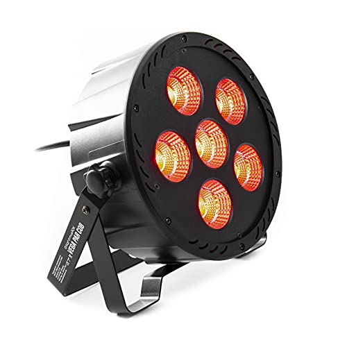 LED PAR Scheinwerfer lightmaXX Vega, 6x30W, RGB Farbmischung, DMX steuerbar, Musiksteuerung, inkl. Montagebügel von lightmaXX