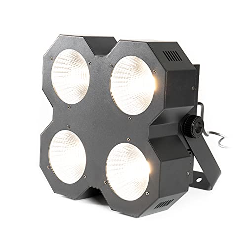 LightmaXX LED Blinder 4, Leistungsstarker LED-Scheinwerfer, 4 x 50W COB LEDs, 30° Abstrahlwinkel von lightmaXX