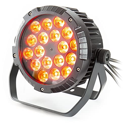 LightmaXX Slim Spot ARC LED PAR Scheinwerfer - 18x 10W RGBW - IP65 Outdoor - DMX Steuerbar - Inklusive Montagebügel - Schwarz LightmaXX Slim Spot ARC LED PAR Scheinwerfer - 18x 10W RGBW - IP65 Outdoor - DMX Steuerbar - Inklusive Montagebügel - Schwarz von lightmaXX