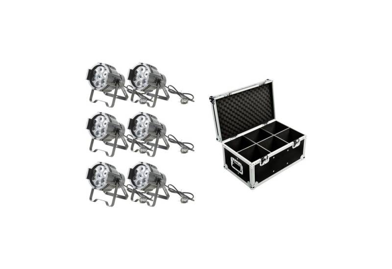 lightmaXX Discolicht, 6x VEGA Mini PAR Case - Scheinwerfer Set von lightmaXX
