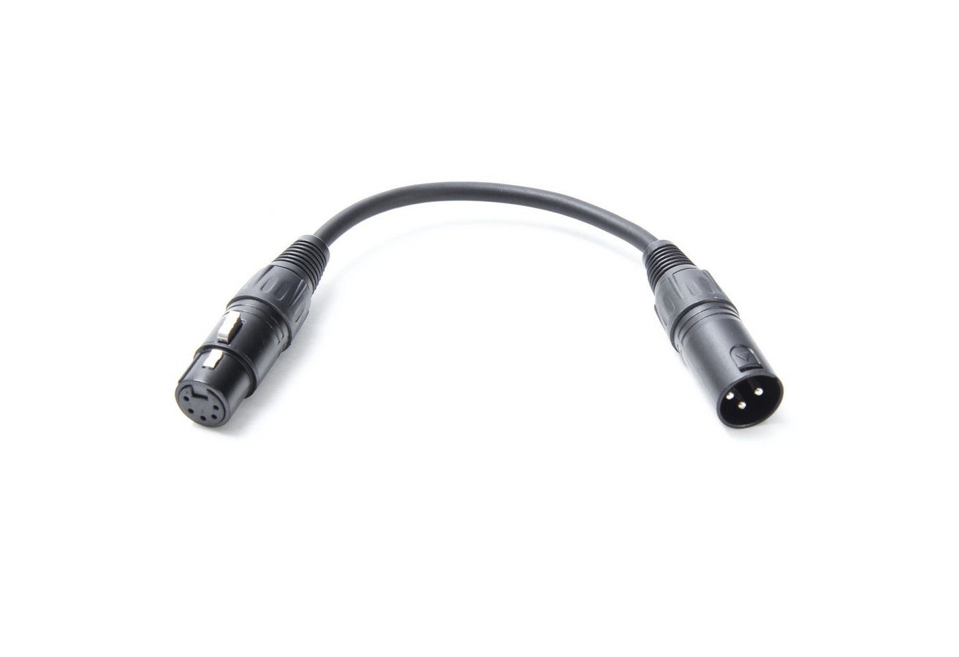 lightmaXX Lampen-Verbindungskabel, DMX Adapter Kabel, XLR 5 Pol Female zu 3 Pol Male, Datenübertragung von lightmaXX