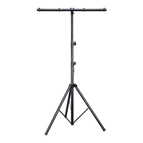 LightmaXX LS-15 Stahl Lichtstativ, 3.25m Höhe, 50Kg Belastbarkeit, T-BAR, TV Adapter, 2 Auszüge, TÜV-geprüft, Ideal für Scheinwerfer und Effekte von lightmaXX