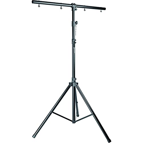 LightmaXX LS-9, Stahl Lichtstativ, 3.39m Maximalhöhe, 50kg Belastbarkeit, Inklusive T-Bar, Schwarz von lightmaXX