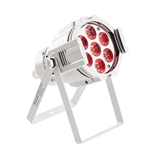 LightmaXX VEGA Mini PAR Quad White, Kompakter Bühnenscheinwerfer, RGBW-Farbmischung, 7x8W QCL LEDs, 25° Abstrahlwinkel von lightmaXX