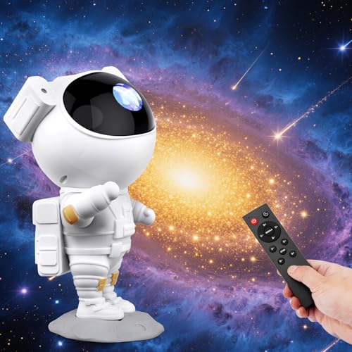 lightmance Sternenhimmel Astronaut Projektor, LED Galaxy Projektor mit Fernbedienung und Timer, Lichtprojektor Lampe Schlafzimmer Sternenlicht Raumdekor, Nachtlicht LM2501AS-11 lightmance Sternenhimmel Astronaut Projektor, LED Galaxy Projektor mit Fernbedienung und Timer, Lichtprojektor Lampe Schlafzimmer Sternenlicht Raumdekor, Nachtlicht LM2501AS-11 von lightmance