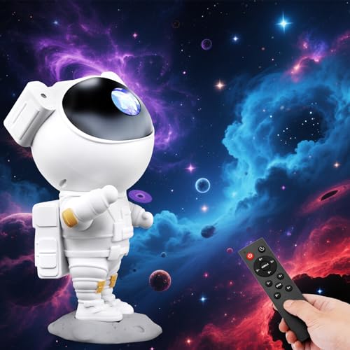 lightmance Sternenhimmel Astronaut Projektor, LED Galaxy Projektor mit Fernbedienung und Timer, Lichtprojektor Lampe Schlafzimmer Sternenlicht Raumdekor, Nachtlicht LM2501AS-13 lightmance Sternenhimmel Astronaut Projektor, LED Galaxy Projektor mit Fernbedienung und Timer, Lichtprojektor Lampe Schlafzimmer Sternenlicht Raumdekor, Nachtlicht LM2501AS-13 von lightmance