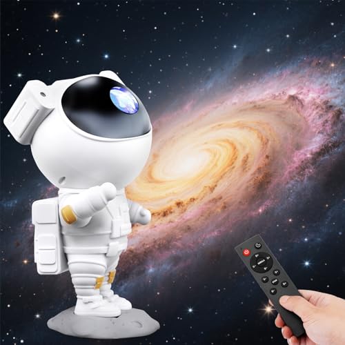 lightmance Sternenhimmel Astronaut Projektor, LED Galaxy Projektor mit Fernbedienung und Timer, Lichtprojektor Lampe Schlafzimmer Sternenlicht Raumdekor, Nachtlicht LM2501AS-15 lightmance Sternenhimmel Astronaut Projektor, LED Galaxy Projektor mit Fernbedienung und Timer, Lichtprojektor Lampe Schlafzimmer Sternenlicht Raumdekor, Nachtlicht LM2501AS-15 von lightmance