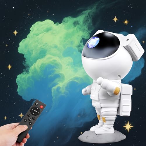 lightmance Sternenhimmel Astronaut Projektor, LED Galaxy Projektor mit Fernbedienung und Timer, Lichtprojektor Lampe Schlafzimmer Sternenlicht Raumdekor, Nachtlicht LM2501AS-8 lightmance Sternenhimmel Astronaut Projektor, LED Galaxy Projektor mit Fernbedienung und Timer, Lichtprojektor Lampe Schlafzimmer Sternenlicht Raumdekor, Nachtlicht LM2501AS-8 von lightmance