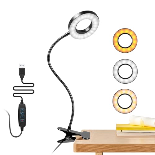 lightmance USB Klemmlampe für Bett & Schreibtisch, 48 LEDs Leselampe mit 3 Modi & 10 Dimmstufen, 360° Flexarm – Kompakt & Praktisch lightmance USB Klemmlampe für Bett & Schreibtisch, 48 LEDs Leselampe mit 3 Modi & 10 Dimmstufen, 360° Flexarm – Kompakt & Praktisch von lightmance