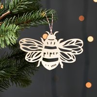 Benutzerdefinierte Biene Ornament - Holz Lasercut Urlaub Baum von lightpaper