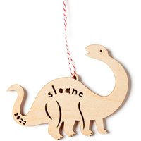 Benutzerdefinierte Brontosaurus Dinosaurier Ornament - Holz Lasercut Urlaub Baum von lightpaper