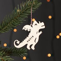 Benutzerdefinierte Cartoon Dragon Ornament - Holz Weihnachten Lasercut Urlaub Baum Benutzerdefinierte Cartoon Dragon Ornament - Holz Weihnachten Lasercut Urlaub Baum von lightpaper