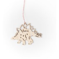 Benutzerdefinierte Dinosaurier Ornament - Holz Lasercut Urlaub Baum von lightpaper