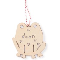 Benutzerdefinierte Frosch Ornament - Holz Weihnachten Lasercut Urlaub Baumschmuck von lightpaper