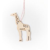 Benutzerdefinierte Giraffe Ornament - Holz Lasercut Urlaub Baum von lightpaper