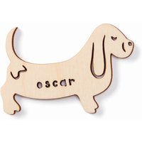 Benutzerdefinierte Hunde Magnet - Basset Hound Holz Lasercut Personalisierte Haustier Kühlschrankmagnet von lightpaper