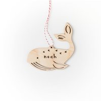Benutzerdefinierte Wal Ornament - Holz Lasercut Urlaub Baum von lightpaper