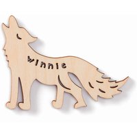 Benutzerdefinierter Magnet - Wolf Holz Lasercut Personalisierter Kühlschrankmagnet von lightpaper