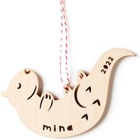 Otter Custom Ornament - Holz Lasercut Weihnachtsbaum von lightpaper