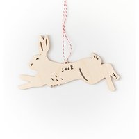 Benutzerdefinierte Hase Ornament - Holz Lasercut Urlaub Baum von lightpaper