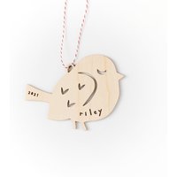 Benutzerdefinierte Vogel Ornament - Holz Lasercut Urlaub Baum von lightpaper