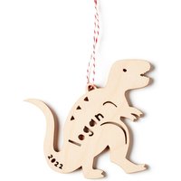 T-Rex Dinosaurier Ornament - Holz Lasercut Urlaub Personalisierte Weihnachtsbaum von lightpaper