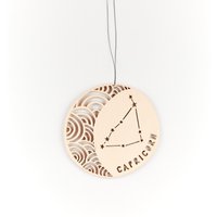 steinbock Astrologie Personalisiertes Ornament - Lasercut Birkenholz von lightpaper