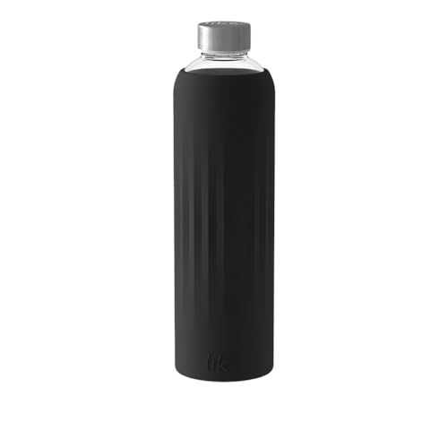 like by Villeroy & Boch group ToGo & ToStay - Trinkflasche, Glas, schwarz, 1L, 10-4869-7995 von Villeroy & Boch