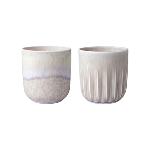 like. by Villeroy & Boch - Perlemor Sand, Becher Set 2Tlg, Pottery Look von Villeroy & Boch