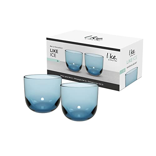 Villeroy & Boch – Like Ice Wasserglas Set 2 Teilig, Farbglas Eisblau, Füllmenge 280 Ml von Villeroy & Boch