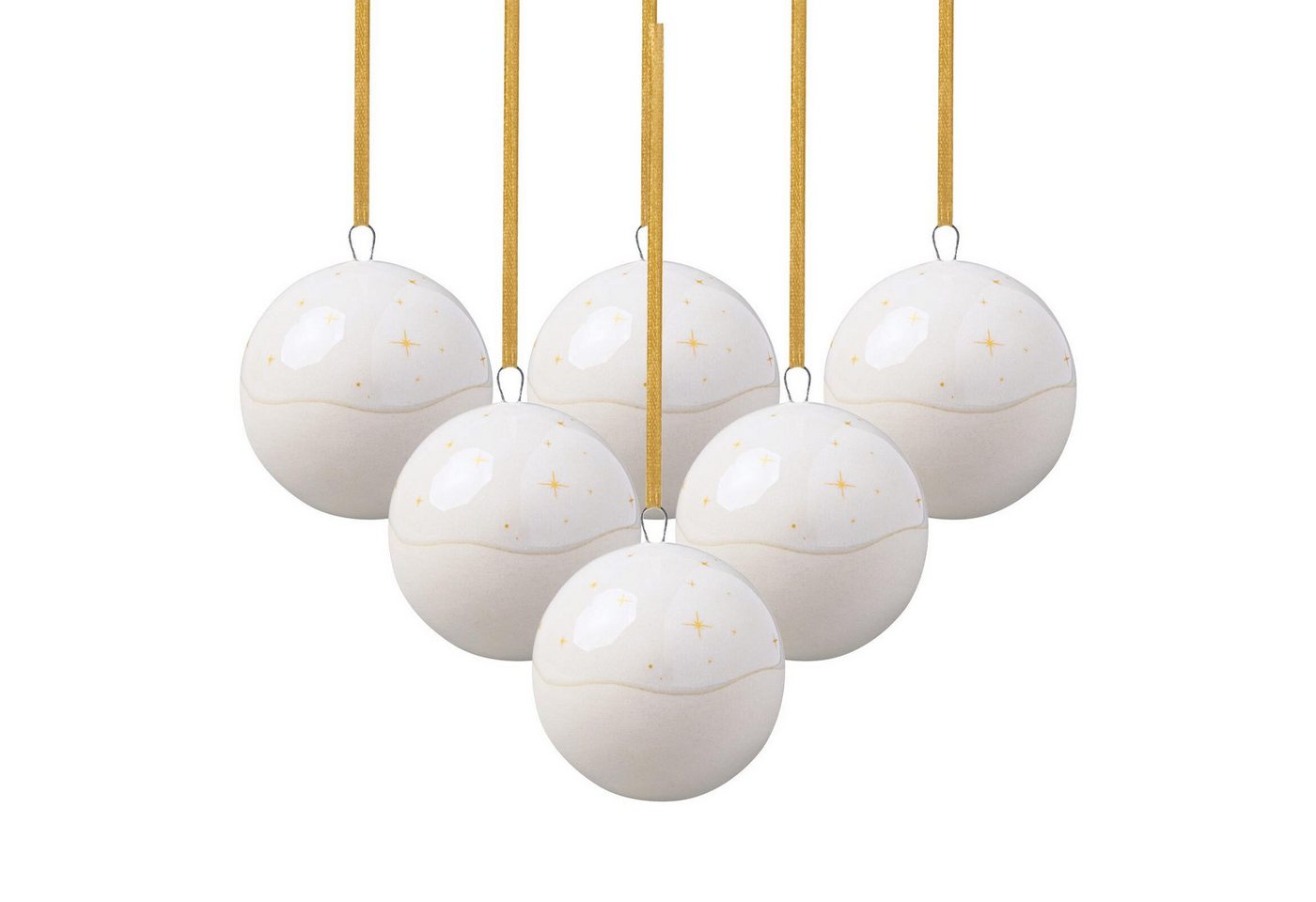 like. by Villeroy & Boch Dekoobjekt Winter Glow Ornamente Kugel 6er Set (6 St., 6er Set) von like. by Villeroy & Boch