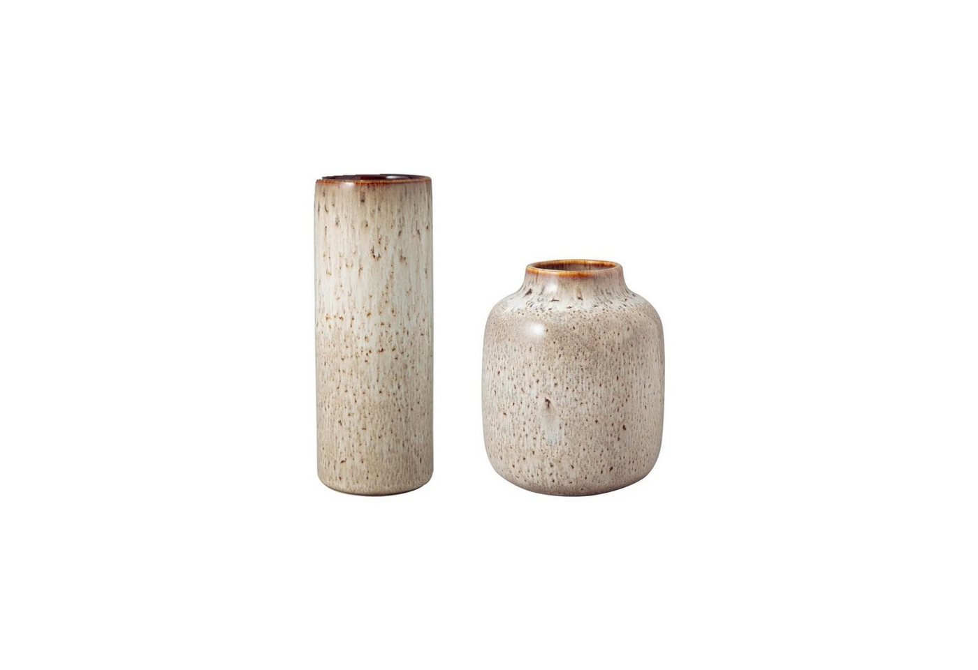like. by Villeroy & Boch Dekovase Lave Home Vasen 15,5 cm + 20 cm 2er Set (2x Vase, 2 St) von like. by Villeroy & Boch